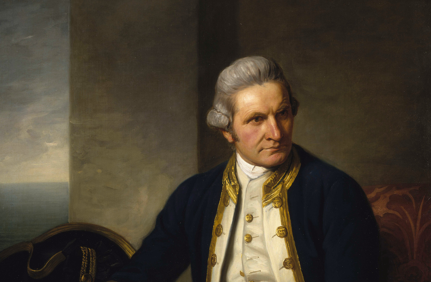 Official portrait of Captain James Cook