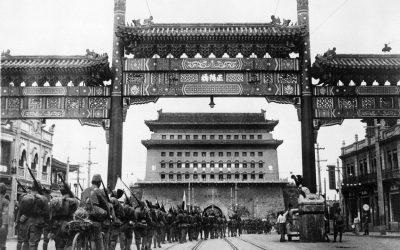 The Japanese occupation of Beiping (Beijing) in China