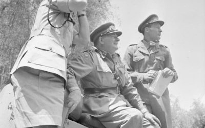More details Lieutenant General Sir George Erskine, Commander-in-Chief, East Africa Command (centre), observing operations against the Mau Mau