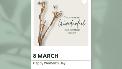 International women's day card