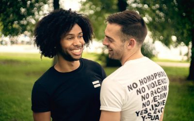 photo of men wearing t shirts