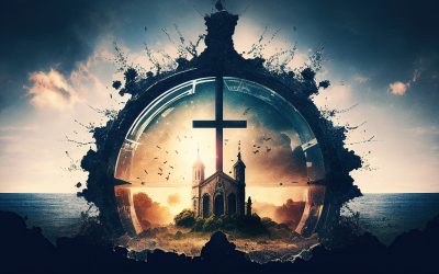 Abstract religion background with symbol, generative AI.